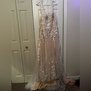 Azazie wedding dress.